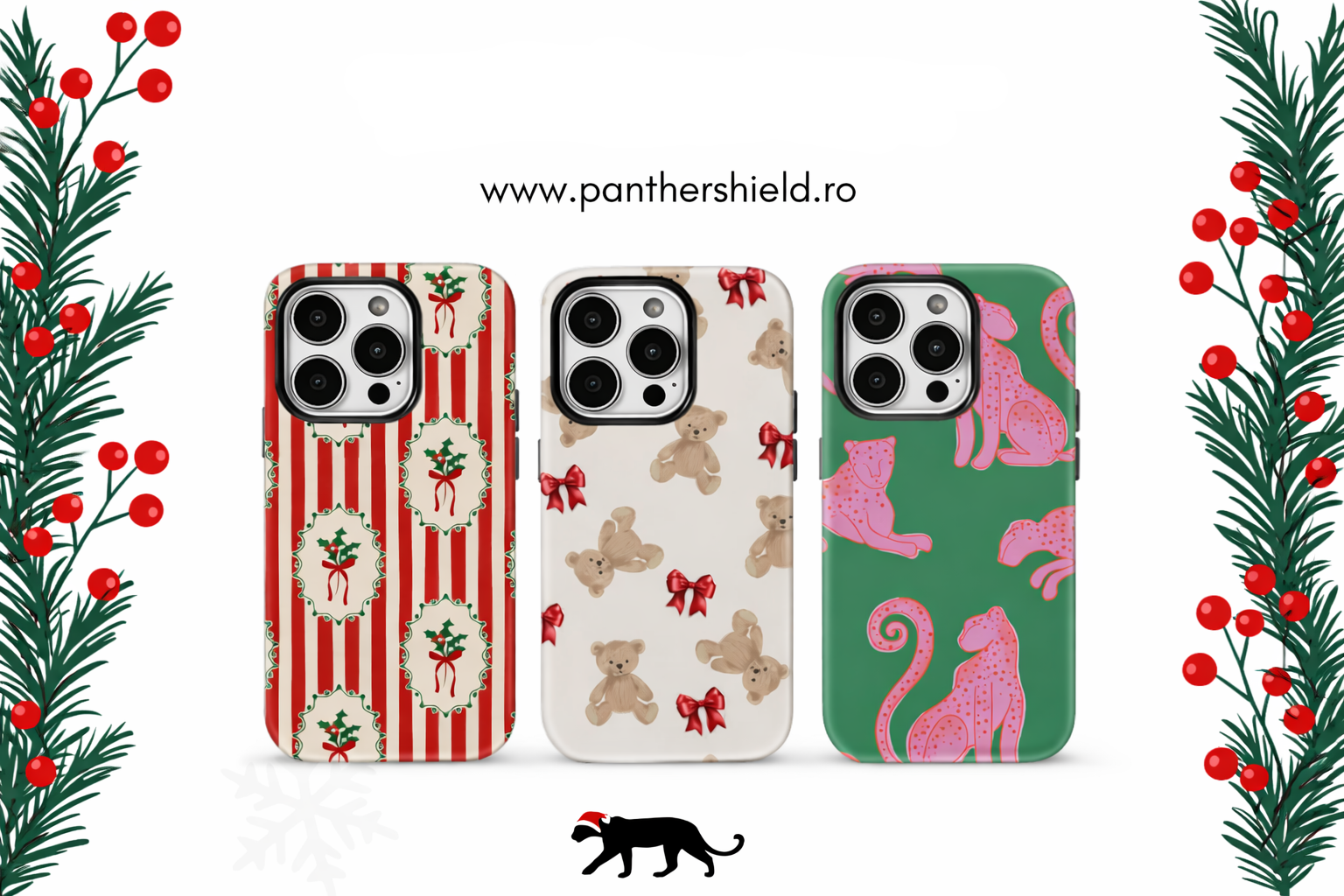 Huse iphone 17, huse craciun, folii iphone 17, huse iphone Panthershield